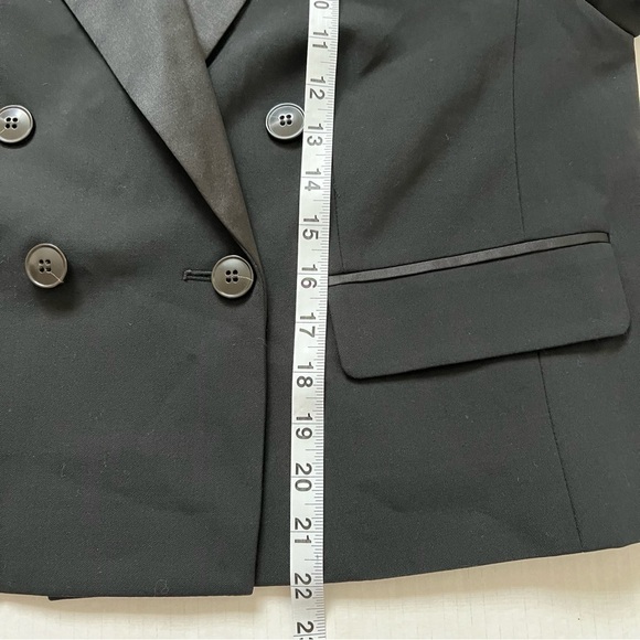 NWT Madewell Cropped Tuxedo Blazer Black SZ 8 - Picture 10 of 10